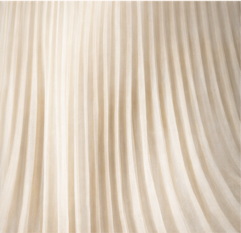 crystal pleated lightweight fabric