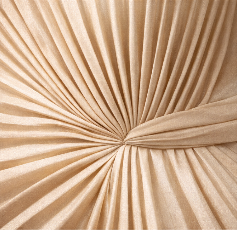 sunburst pleated fabric pattern